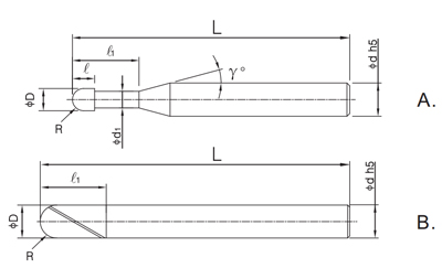 HGXB4 4-Flute Ball End Mill
