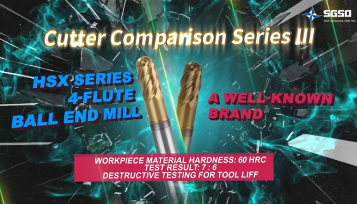4-Flute Ball Nose End Mill vs. Leading Brand | Gear Machining Test