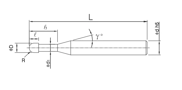 HGXB 2-Flute Ball End Mill