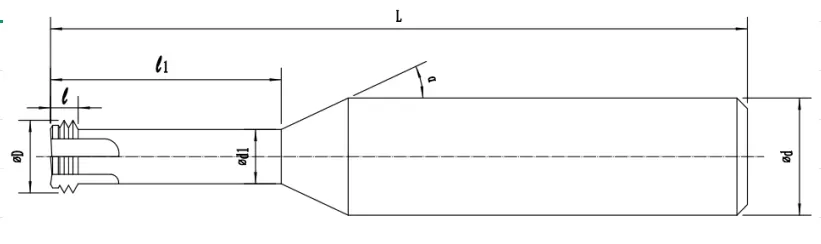 HSXDT Thread Milling Cutter-2.5D Underneck