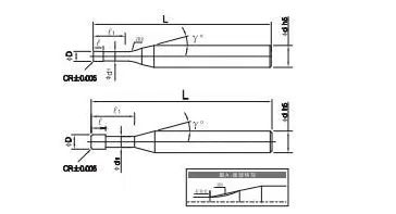 HSXR4L 4-Flute Long Neck Corner Radius End Mill-chinese supplier