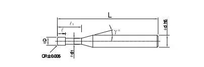 HSXRT4 4-Flute Power Corner Radius End Mill